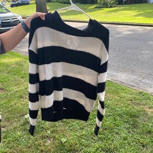 Striped woman’s sweater